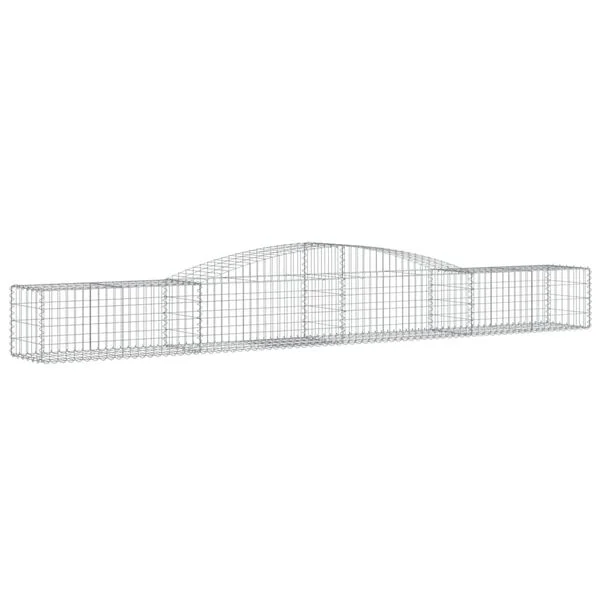 vidaXL Paniers à gabions arqués 6 pcs 400x50x40/60 cm Fer galvanisé