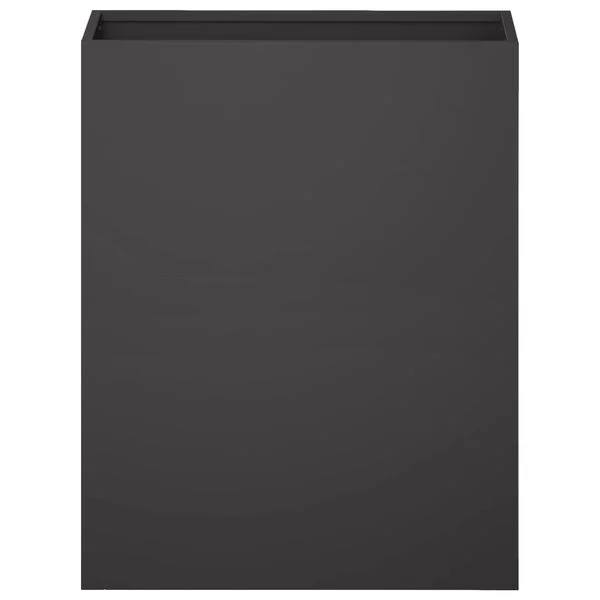 vidaXL Cache-pot de jardin Noir 40 x 20 x 50 cm Acier laminé à froid