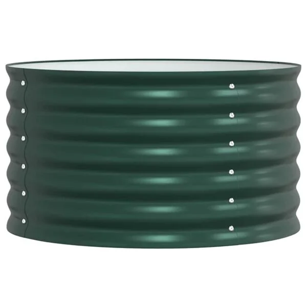 vidaXL Lit surélevé Vert 80 x 80 x 44 cm Acier