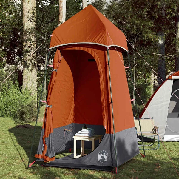 vidaXL Tente de toilette orange imperméable