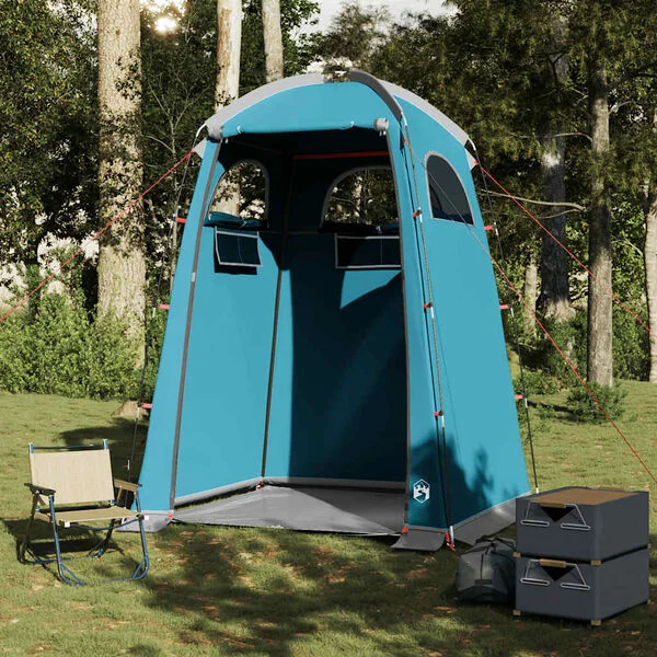 vidaXL Tente de douche bleu imperméable