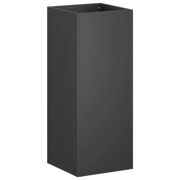 vidaXL Cache-pot de jardin 2 pc Noir 20 x 20 x 40 cm