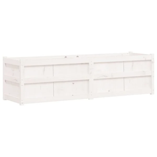 vidaXL Jardinière blanc 180x50x50 cm bois de pin massif