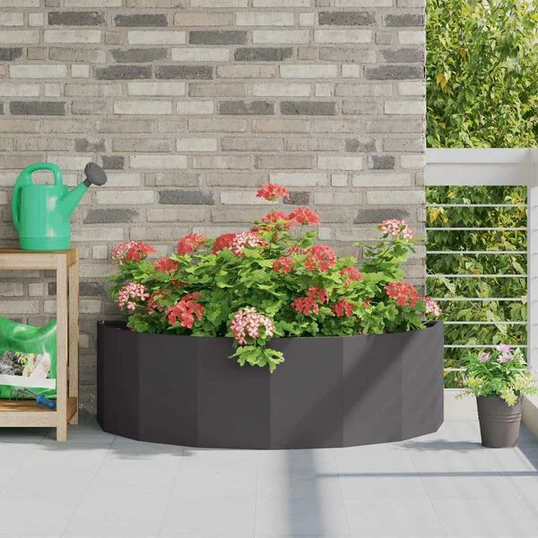 vidaXL Jardinière Noir 120 x 60 x 35 cm Acier