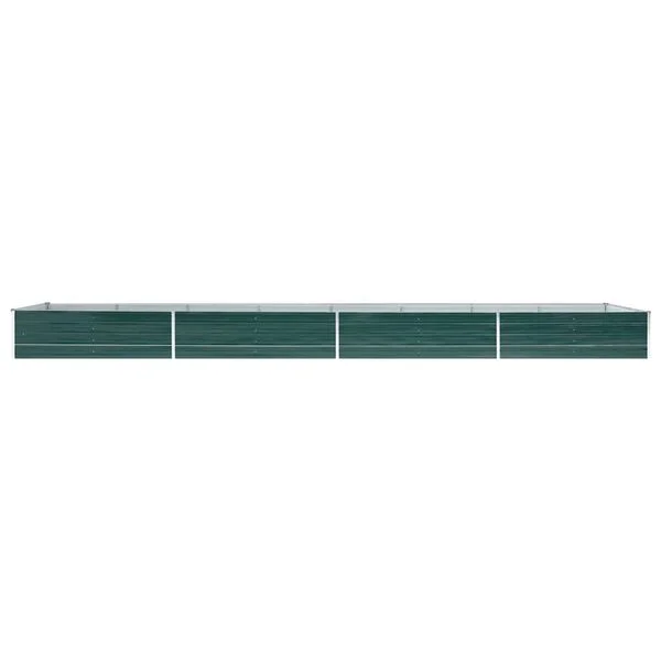 vidaXL Lit surélevé de jardin Acier galvanisé 600x80x45 cm Vert