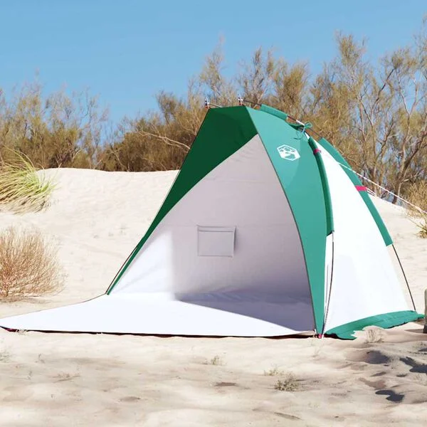 vidaXL Tente de plage vert d'eau 268x223x125 cm 185T polyester