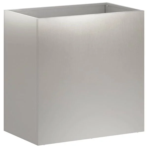 vidaXL Cache-pot de jardin 2 pc Argenté 50 x 30 x 40 cm