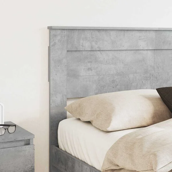 vidaXL Tête de lit Gris béton Bois d'ingénierie