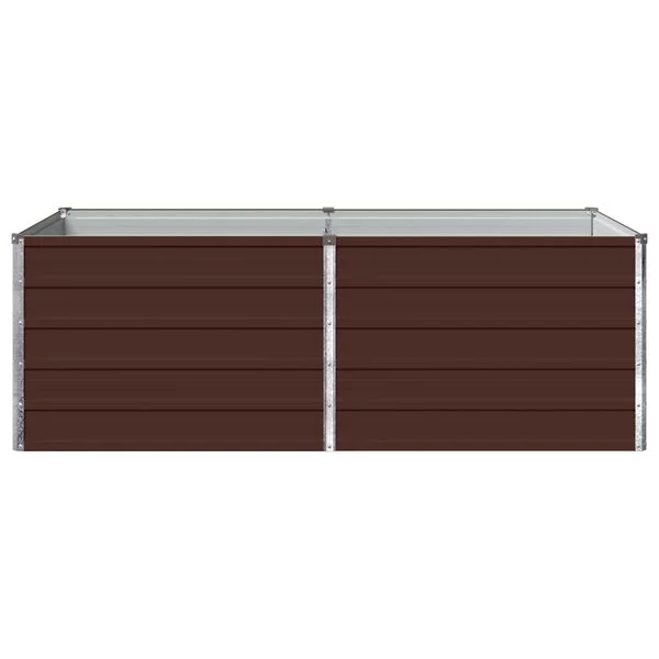 vidaXL Jardin surélevé Marron 160 x 80 x 55 cm acier laminé à froid