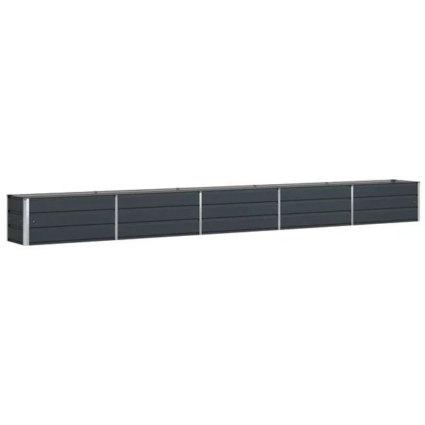 vidaXL Jardinière Anthracite 480 x 50 x 45 cm Acier galvanisé