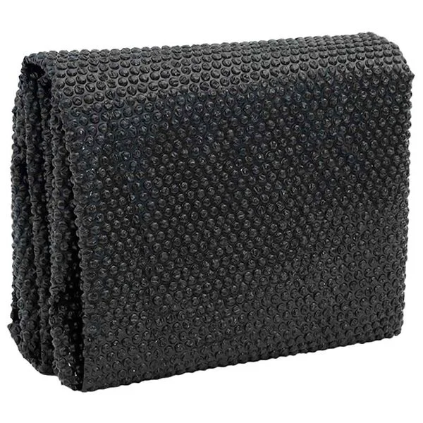 vidaXL Film solaire de piscine flottant PE 381 cm Noir et bleu