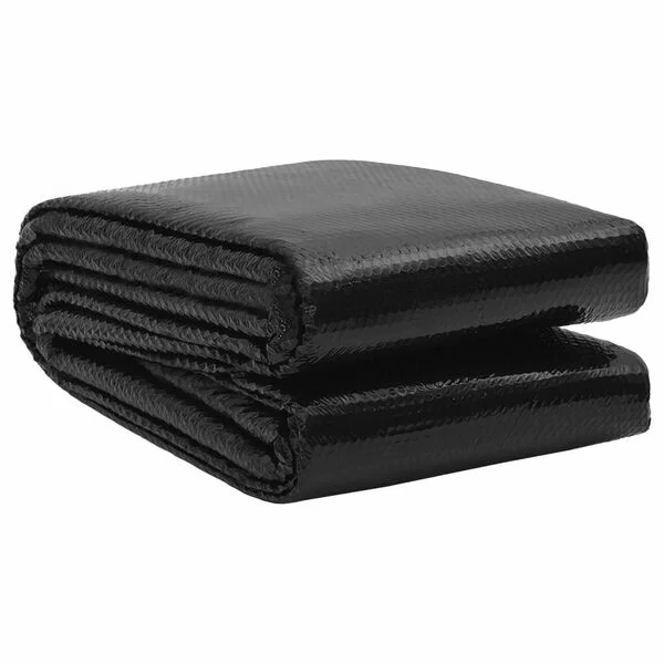 vidaXL Couverture de piscine solaire de haute qualité Carré PE Noir