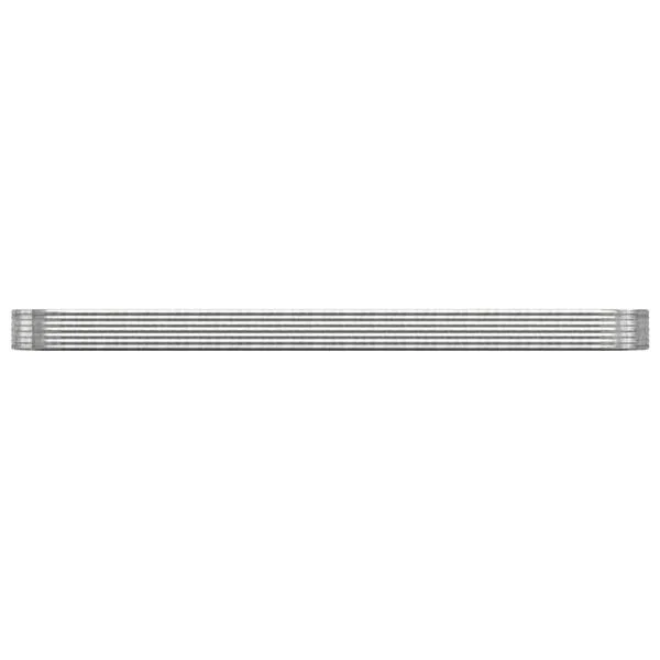 vidaXL Lit surélevé de jardin Acier galvanisé Argenté