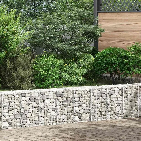 vidaXL Lits surélevés en gabion 3 pcs 30x30x50 cm Fer
