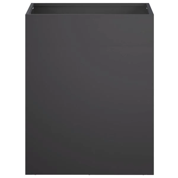vidaXL Cache-pot de jardin Noir 40 x 30 x 50 cm Acier laminé à froid