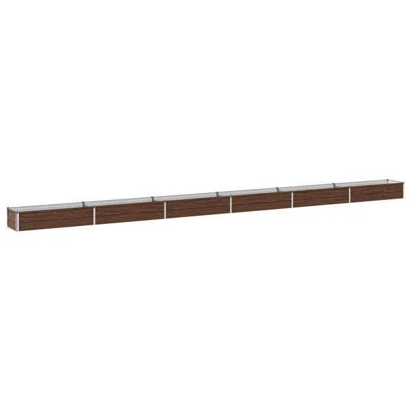 vidaXL Jardin surélevé Noir 600 x 40 x 24 cm acier laminé à froid