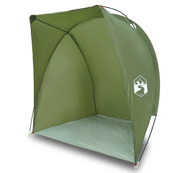 vidaXL Tente de pêche vert olive imperméable