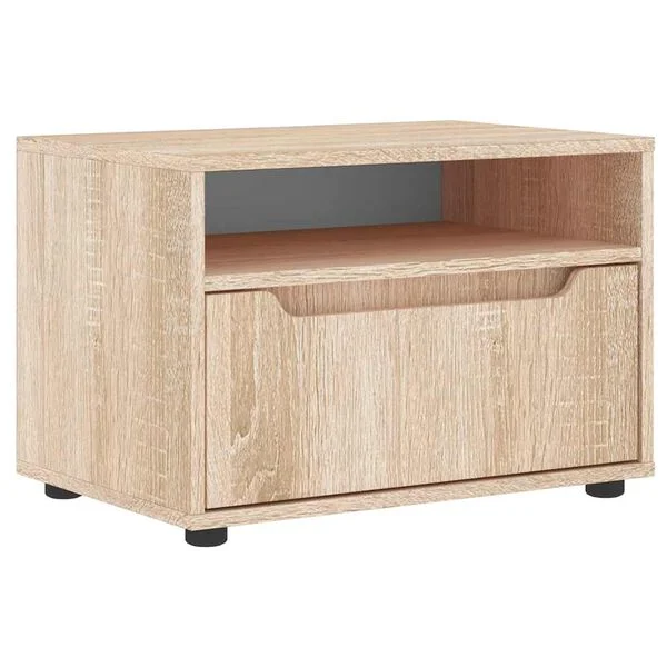vidaXL Meuble TV VISNES chêne sonoma 60x40x38 cm bois d'ingénierie